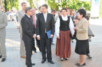 Latgales dziesmu svētku viesi. Fotogrāfs J. Dunaiskis