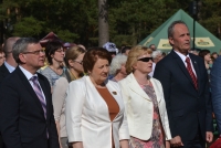No kreisās: Daugavpils pilsētas domes priekšsēdētājs J. Lāčplēsis, Ministru prezidente L. Straujuma, Daugavpils novada domes priekšsēdētāja J. Jalinska, Daugavpils pilsētas domes priekšsēdētāja vietnieks J. Dukšinskis. Fotogrāfs J. Dunaiskis