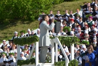 Virsdiriģents Ā. Šķepasts. Fotogrāfs J. Dunaiskis