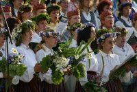 Svētku dalībnieki. Fotogrāfs J. Dunaiskis