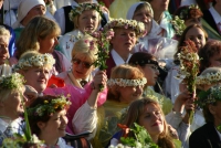 Apvienotā kora dalībnieki. Fotogrāfs J. Dunaiskis