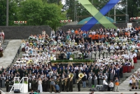 Latgales dziesmu svētku dalībnieki. Fotogrāfs J. Dunaiskis